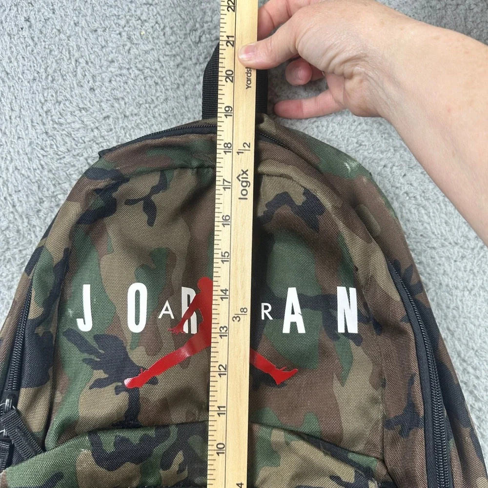 Jordan Jumpman Camo Backpack‎ Large Green Brown Red Woodland Camouflage Bag